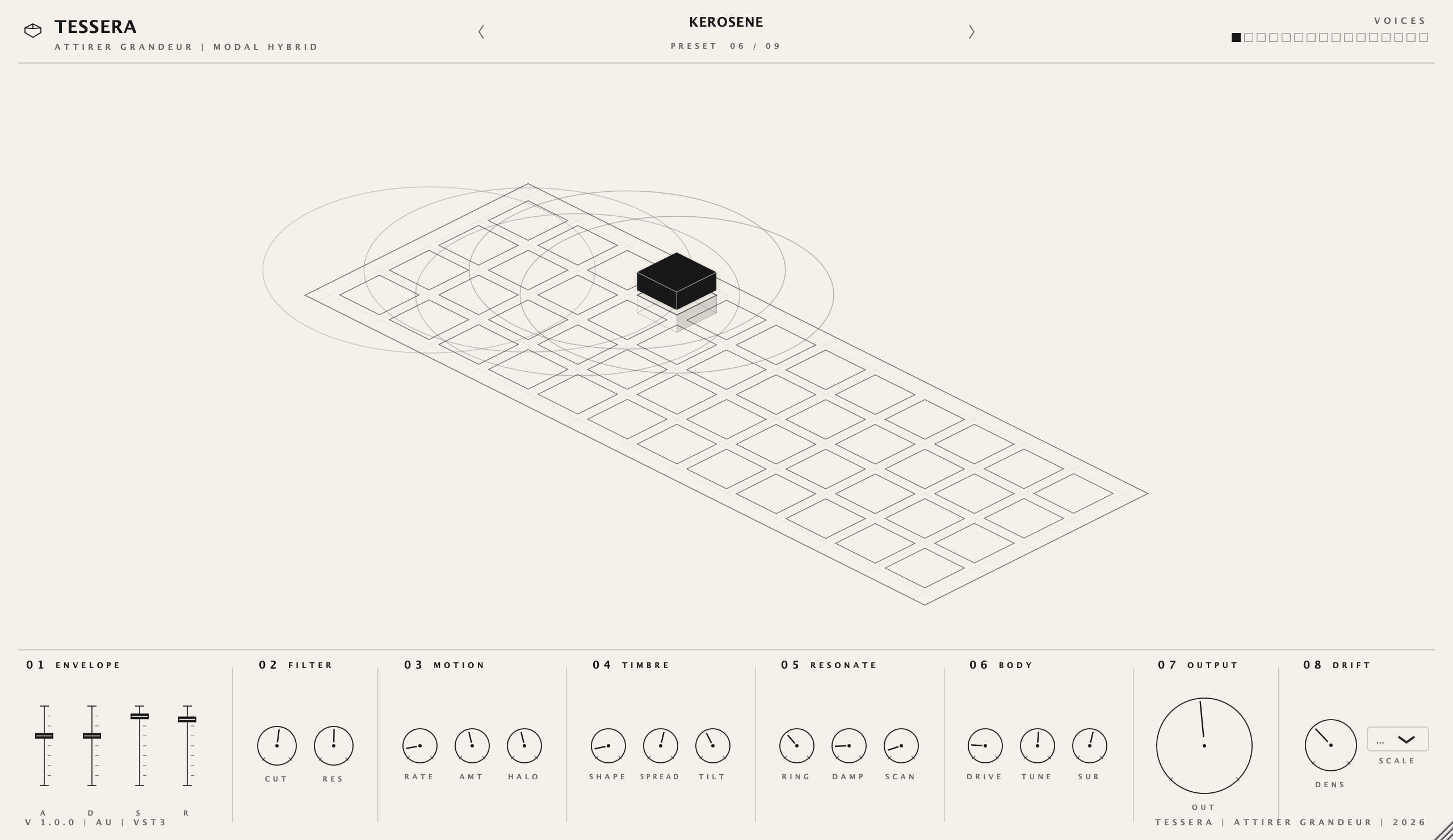 Tessera interface, view 2