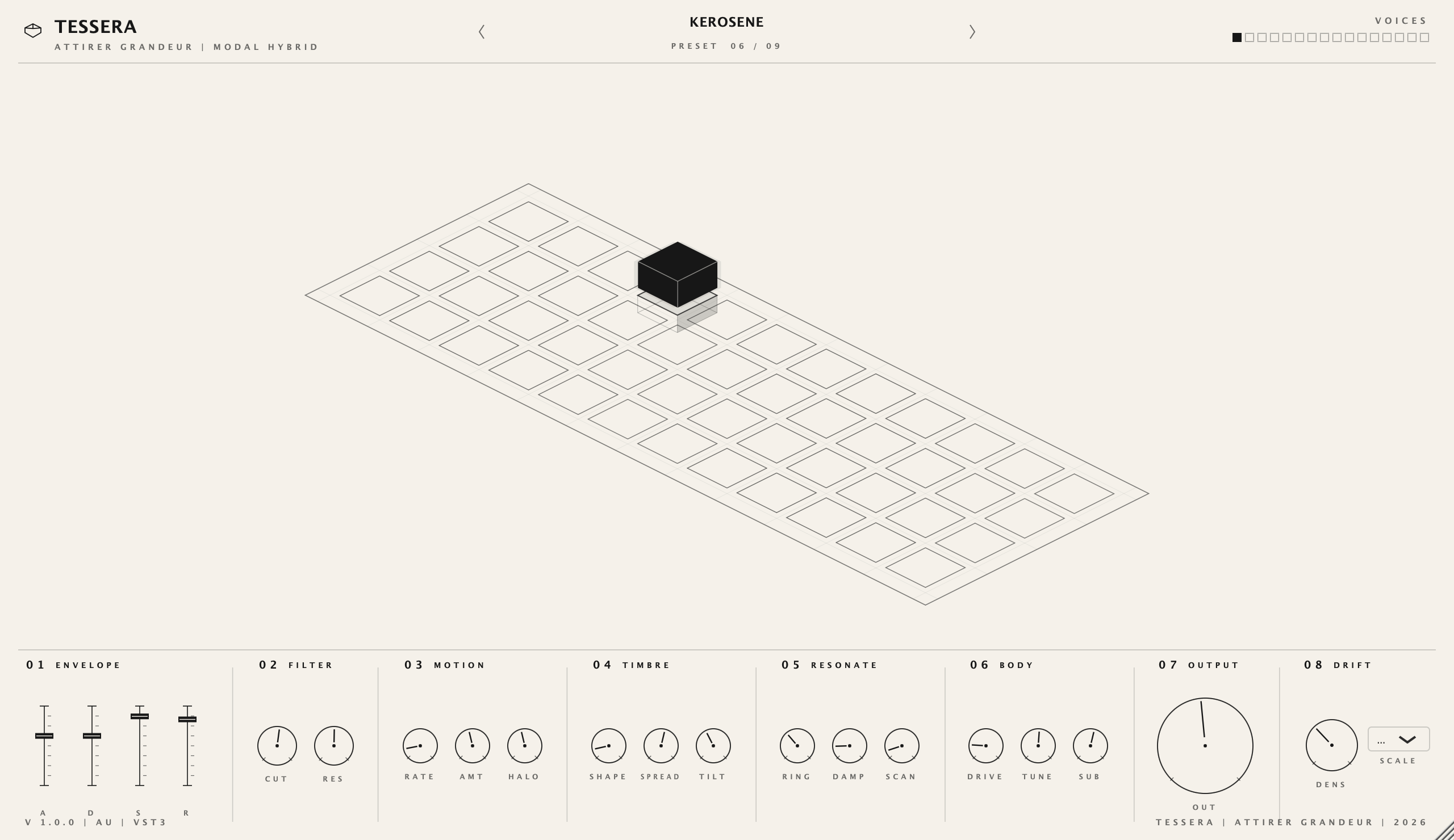 Tessera interface, view 3